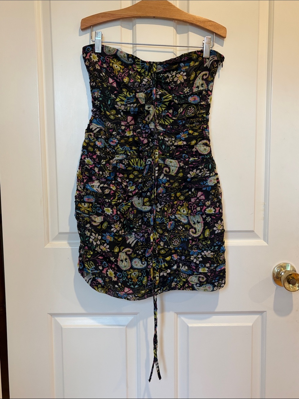 Zara Black Floral Mini Dress